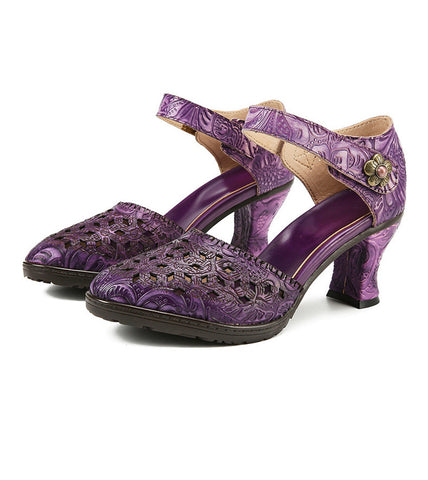 Handmade Closed-toe Hollow Versatile Sandals