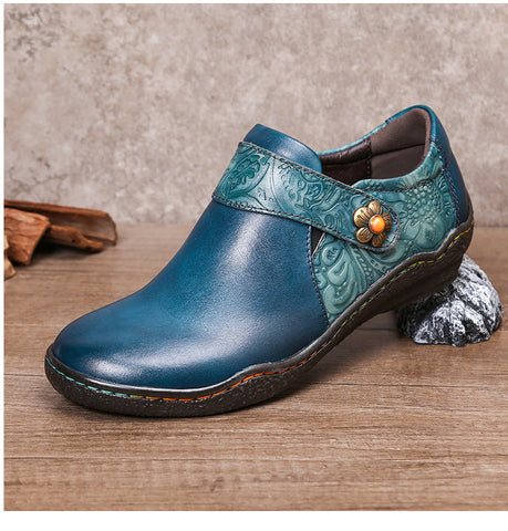 Vintage Genuine Leather Comfy Flat Shoes