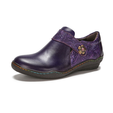 Vintage Genuine Leather Comfy Flat Shoes