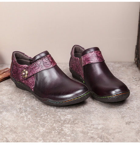 Vintage Genuine Leather Comfy Flat Shoes