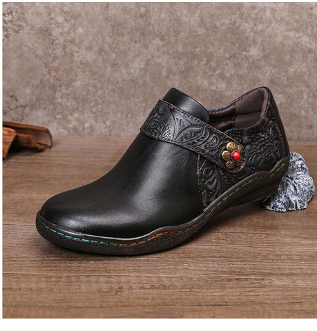 Vintage Genuine Leather Comfy Flat Shoes