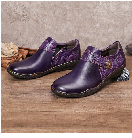 Vintage Genuine Leather Comfy Flat Shoes