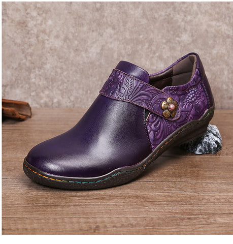 Vintage Genuine Leather Comfy Flat Shoes