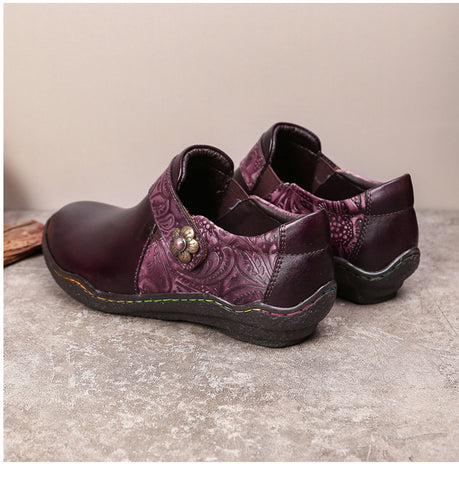 Vintage Genuine Leather Comfy Flat Shoes