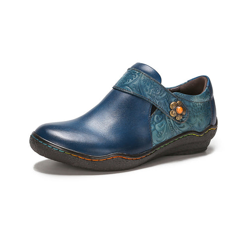 Vintage Genuine Leather Comfy Flat Shoes