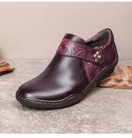 Vintage Genuine Leather Comfy Flat Shoes