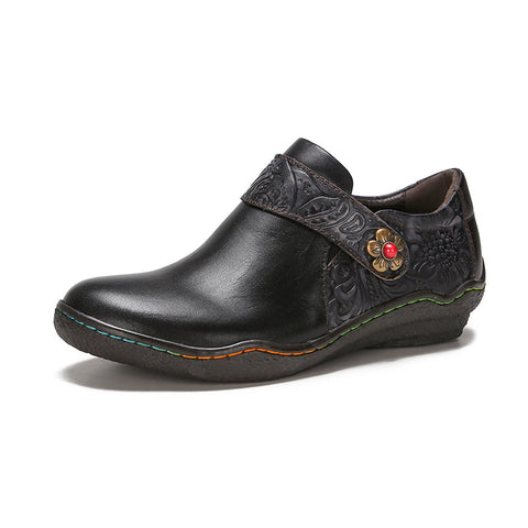 Vintage Genuine Leather Comfy Flat Shoes