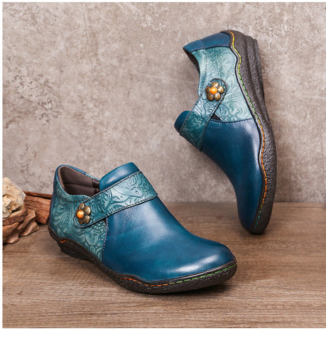 Vintage Genuine Leather Comfy Flat Shoes