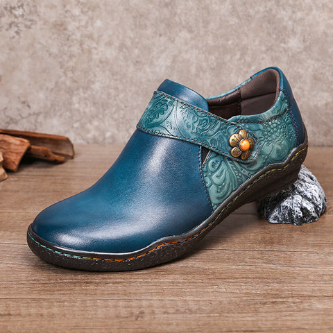 Vintage Genuine Leather Comfy Flat Shoes