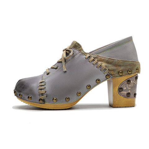 Vintage Handmade Round Toe Pumps
