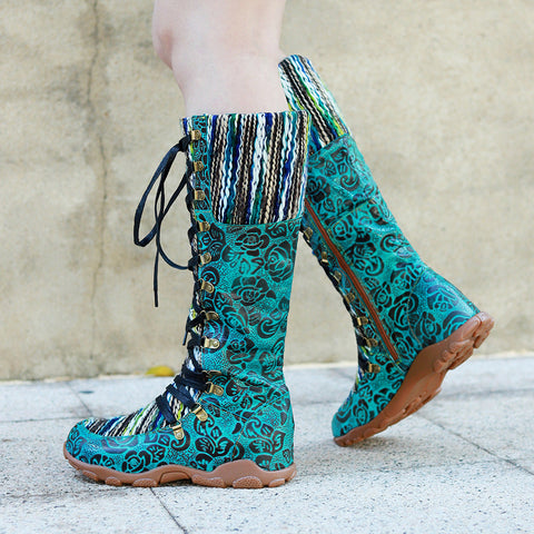 Leather Handmade Comfortable Casual Walking Boots