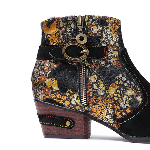 Vintage Handmade Soft Ankle Boots