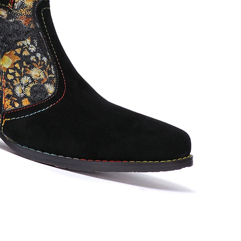 Vintage Handmade Soft Ankle Boots