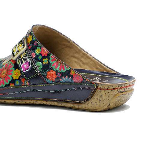 Retro Handmade Printed Colorful Sandals
