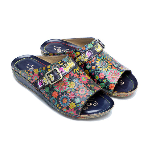 Retro Handmade Printed Colorful Sandals