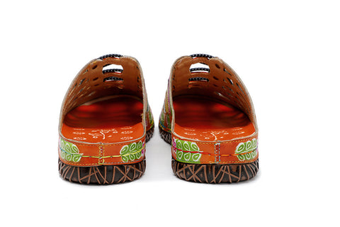 Vintage Handmade Stitching Colorful Slipper