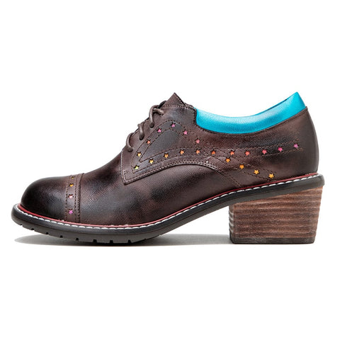 Vintage Handmade Leather Fashion Retro Shoes