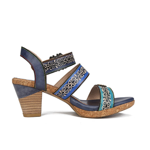 Vintage Genuine Leather Creative Style Sandals