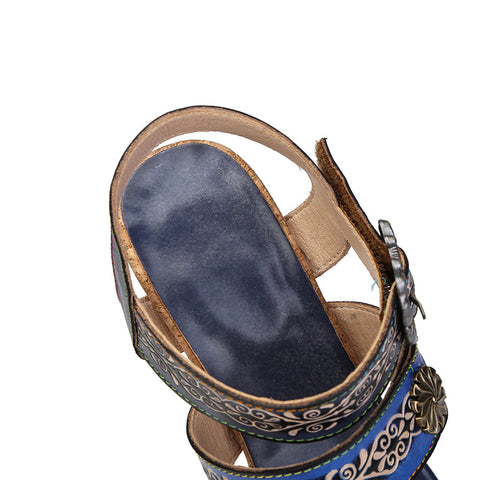 Vintage Genuine Leather Creative Style Sandals