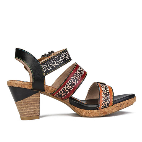 Vintage Genuine Leather Creative Style Sandals