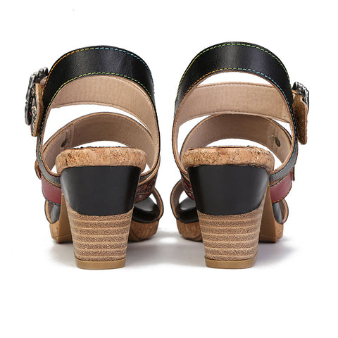Vintage Genuine Leather Creative Style Sandals