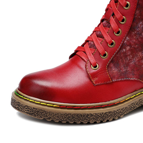 Gothic Flat Bottom Ankle Boots