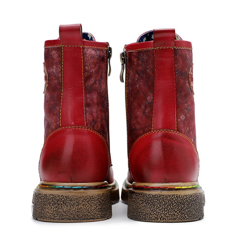 Gothic Flat Bottom Ankle Boots