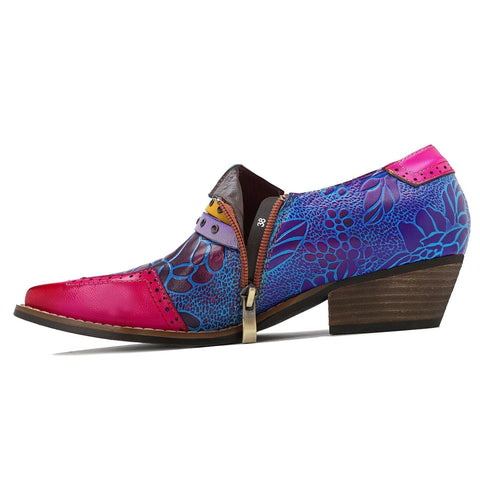 QueenBoho Bullock Women's Leather Shoes