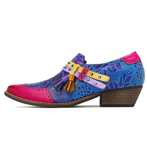 QueenBoho Bullock Women's Leather Shoes