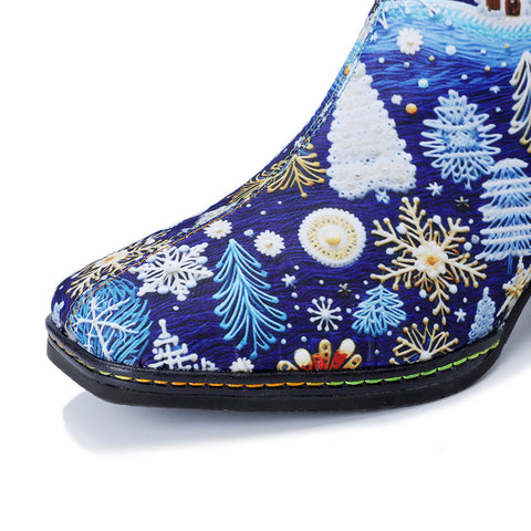 Christmas Artisan Crafted Enchant Leather Boots