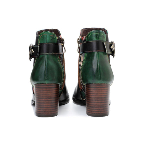 Vintage Handmade Stitching Comfort Ankle Boots