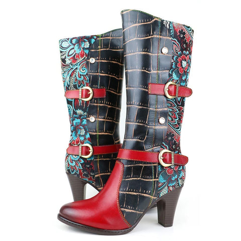 Vibrant Knee-length Boots