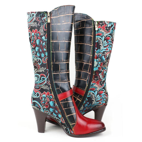 Vibrant Knee-length Boots