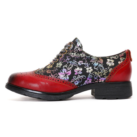 Boho Vintage Comfy Casual Floral Flat Shoes